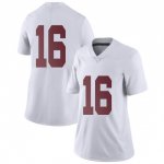NCAA Women's Alabama Crimson Tide #16 Will Reichard Stitched College Nike Authentic No Name White Football Jersey AU17C66WI